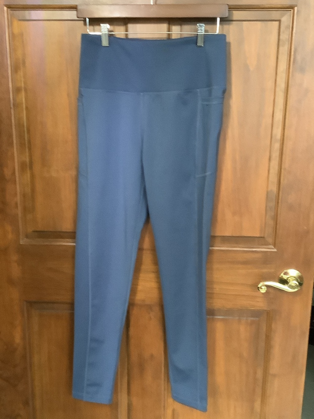 LEG3ND High-Rise Blue Women's Ponte Leggings